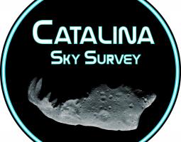 Catalina Outer Solar System Survey logo with asteroid