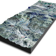 3-D map of Big Thompson Watershed