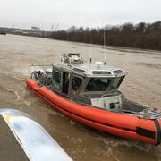 USGS measures discharge at the Ohio River at Olmsted Lock and Dam