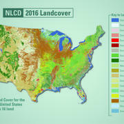 Land Cover for the Conterminous U.S. Shown as 16 Thematic Classes