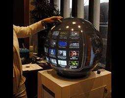 Interactive spherical display