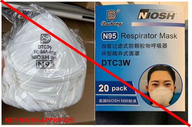 Respirator DTC3W (marked as TC-84A-4335)