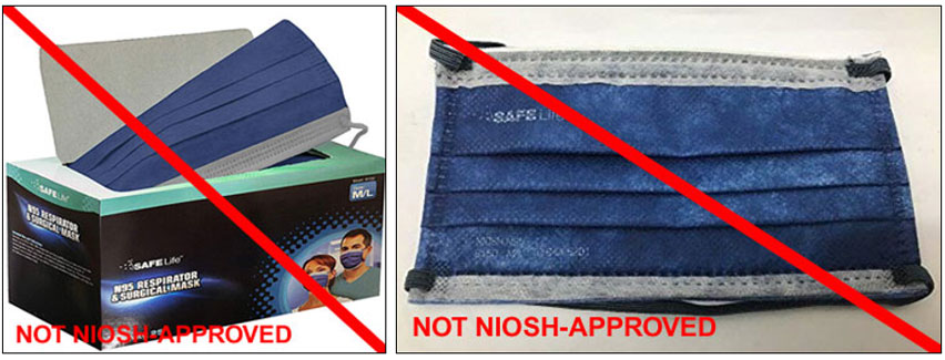 NIOSH has been notified that there are websites selling and misrepresenting Safe Life model B130 and model B150 as NIOSH approved. These models have not been NIOSH approved since 2015. 