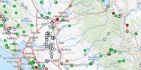 Current California Streamflow Conditions