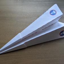 Paper airplane template