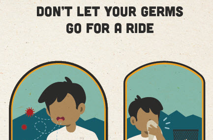 Don't Let your germs go for a ride