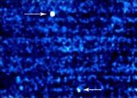 Blue visualization of a gamma ray burst