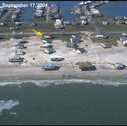 Photo comparisons of Dauphin Island, Alabama