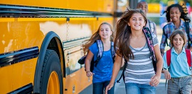 Students Going to School