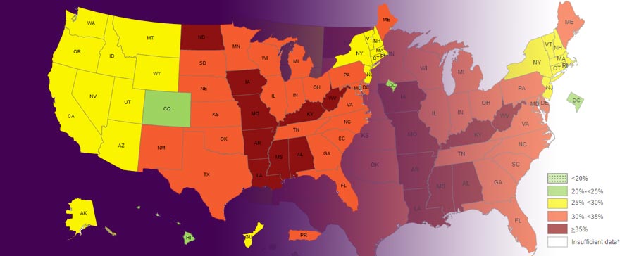 2018 U.S. Obesity Maps