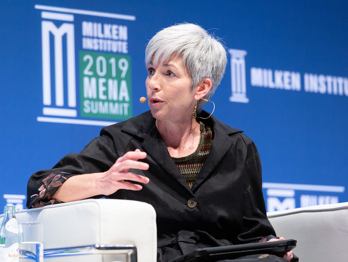 Dr. Nancy Knight spoke on CDC’s work using mobile phone surveys for effective prevention and control of chronic and noncommunicable diseases at the Milken Institute MENA Summit