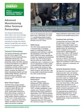screenshot of the Technical Partnerships Fact Sheet