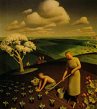 Grant Wood's "Spring in the Country, 1941