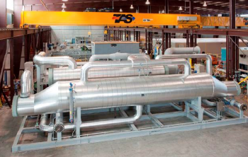 A new high efficiency expander design at the Beowawe Flash plant utilizes low temperature geothermal fluids to generate an additional 2.5 MW of electric power.