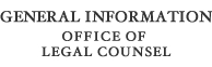 General Information Office of Legal Counsel