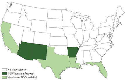 Thumbnail map of the United States