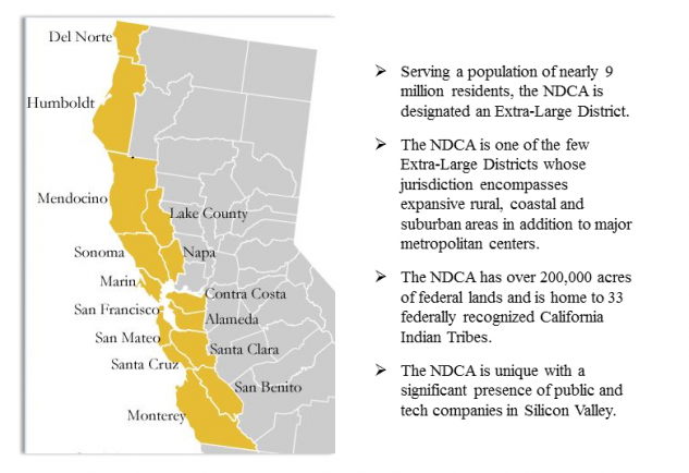 NDCA Outreach Map