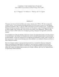 Image of publication A Summary of Fatal Accidents Due to Flyrock and Lack of Blast Area Security in Surface Mining, 1989 to 1999