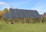 Solar panels on Saint Regis Mohawk Tribe Akwesanse Housing Authority’s Sunrise Acres Complex.