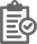 Icon of clipboard and checkmark