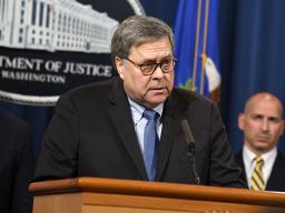 Attorney General William Barr discussing the shooting that occurred on Dec. 6, 2019 at Pensacola Naval Air Station.