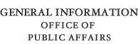 General Information for the Office of Public Affairs