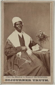 Photo of Sojourner Truth's carte de visite 