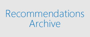 Recommendations Archive