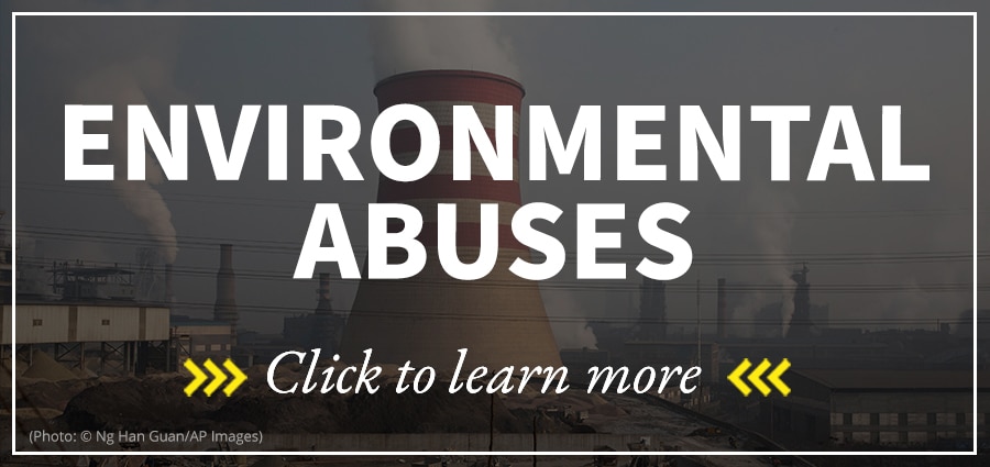 Environmental Abuses: Click to learn more
