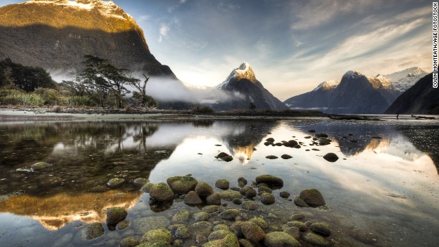 New Zealand&#39;s landscapes, such as that at Milford Sound, are unforgettable.