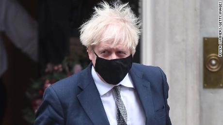 LONDON, ENGLAND - DECEMBER 16: Prime Minister Boris Johnson leaves 10 Downing Street to attend the final PMQs Of 2020, on December 16, 2020 in London, England. (Photo by Peter Summers/Getty Images)