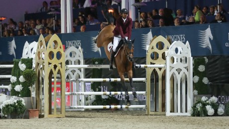 VIENNA, AUSTRIA - SEPTEMBER 19: Sheikh Ali Bin Khalid Al Thani participates the Longines Global Champions Tour Vienna presented by LGT during the Vienna Masters on September 19, 2015 in Vienna, Austria.  (Photo by Monika Fellner/Getty Images)