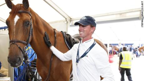 Ben Maher, seen here sharing a moment with Explosion W, said the Dutch warmblood is &quot;one of the best&quot; horses he has ever had.