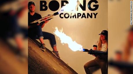 Elon Musk flamethrower