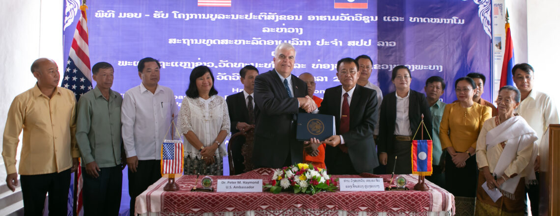 U.S. Ambassador Hands Over Successful Restoration of Wat Visoun
