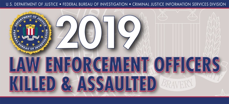 Graphic from the 2019 Law Enforcement Officers Killed and Assaulted report. 

