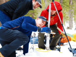 Researchers conducting a study.