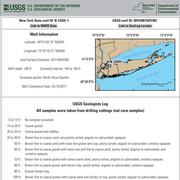 text of well log and map showing well location