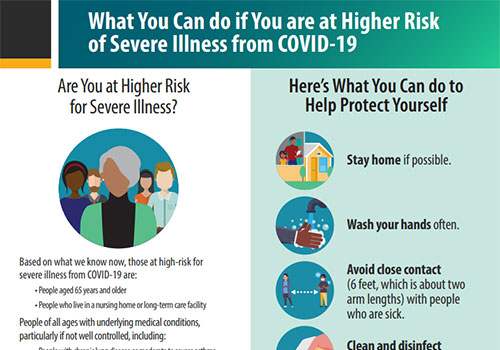 What you can do if you are at higher risk of severe illness from COVID-19