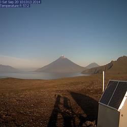 Clear day view of Cleveland volcano