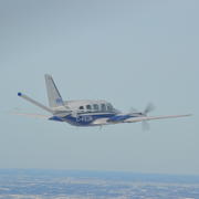 A low-flying airplane will soon be visible to residents in southern Virginia and northern North Carolina.