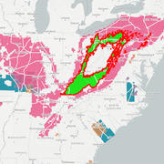 Map of Earth MRI projects in West Virginia