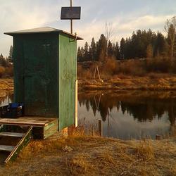 This is the gage house on the Williamson River, USGS site 11502500.