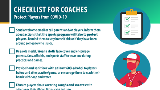 Lista de verificación para entrenadores para proteger a los jugadores del COVID-19