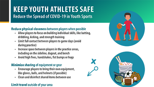 Proteja a sus atletas - Reduzca la propagación del COVID-19 en los deportes juveniles