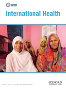 Cover image of current issue from International Health