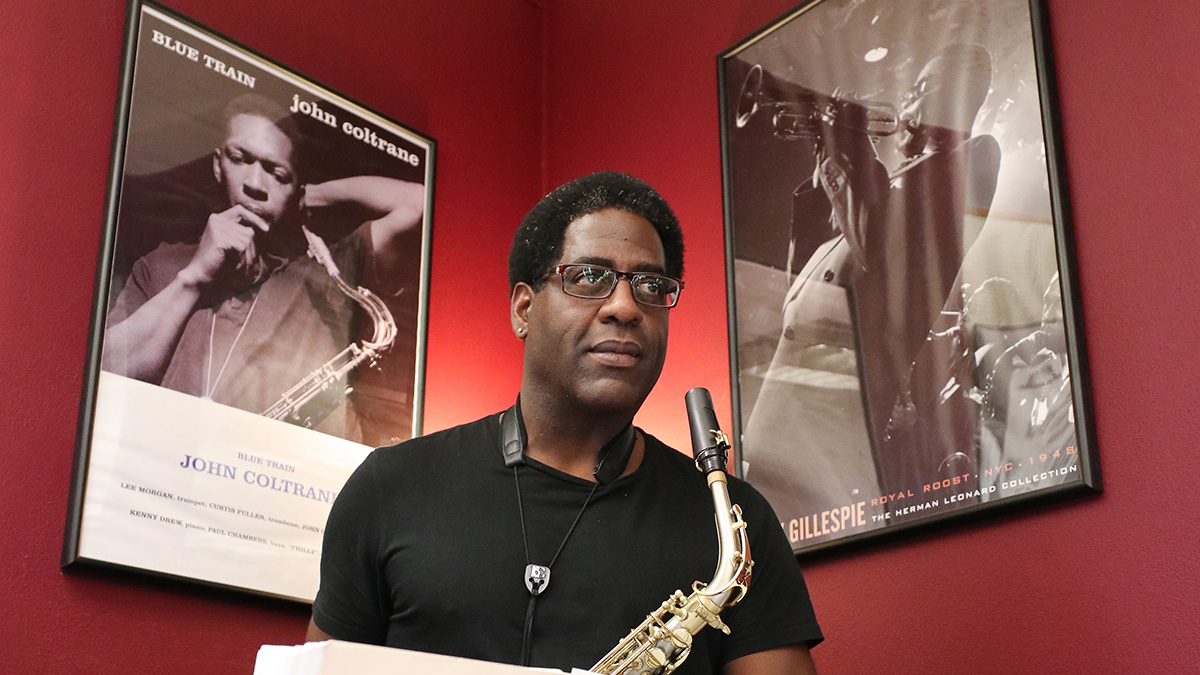 Brad Leali in his studio, Spring 2019. Photo by Christopher Walker.